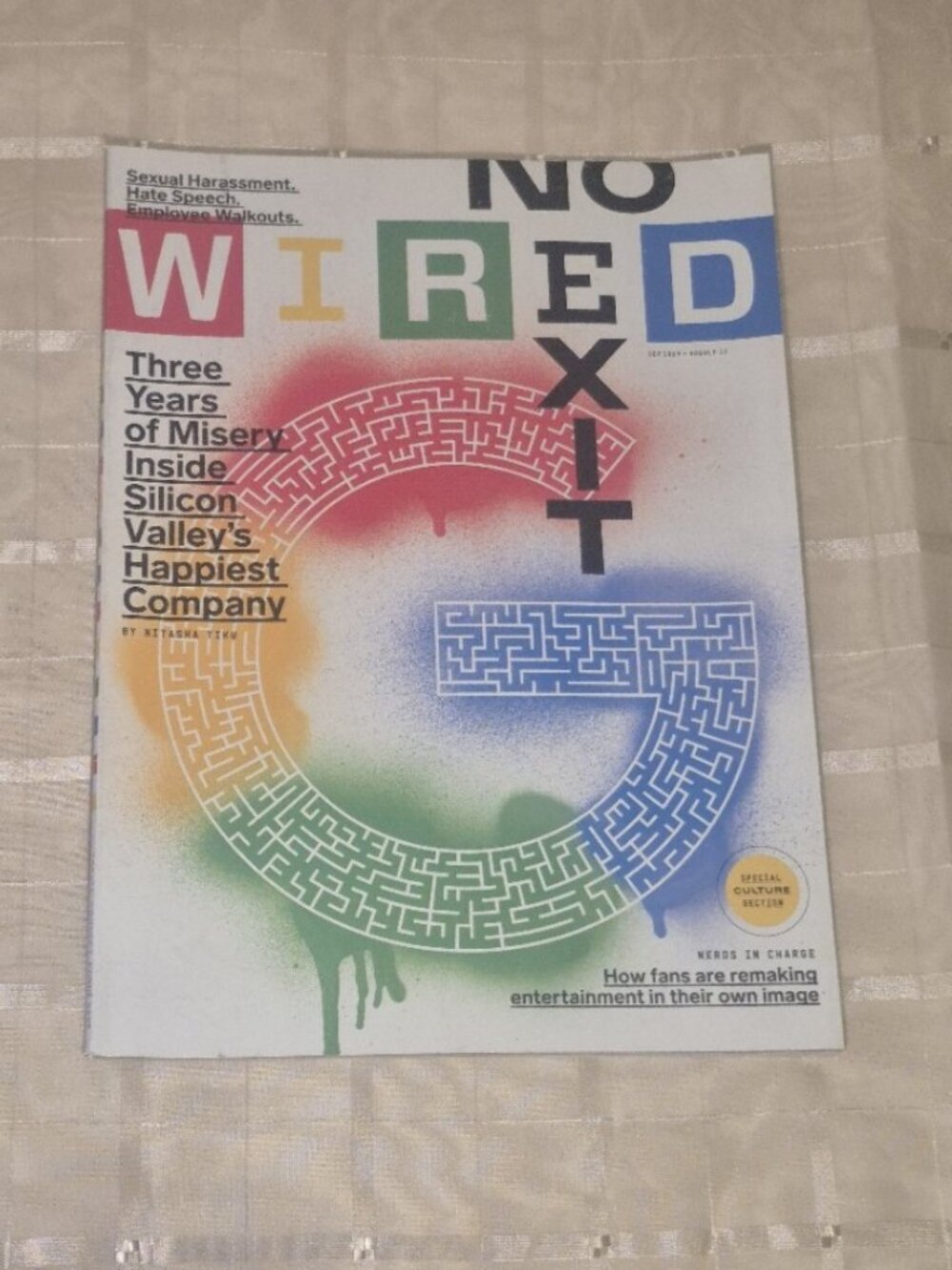 Wired Magazine September 2019 3 Years of Misery Inside Silicon Valley Company